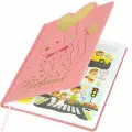 Упаковка 3 шт. Дневник 1-4 класс 48 л, кожзам (твердая с поролоном), фигурный край, юнландия, Котик, 106934