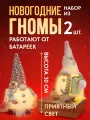 Набор светящихся фигур Новогодние гномы, 2шт, 30см, на батарейках, СВФ-0015