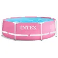 INTEX Бассейн каркасный INTEX Pink Frame Pool 28290NP, 244×76 см, розовый, круглый