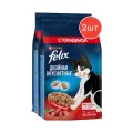Сухой корм FELIX Двойная вкуснятина Говядина 1,3кг 2шт
