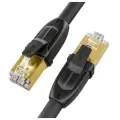 Провод патч-корд 20м GCR PROG F/FTP cat.7 10 Гбит/с RJ45 LAN компьютерный кабель для интернета 24K GOLD экранированный шнур черный длинный (GCR-FTP701)