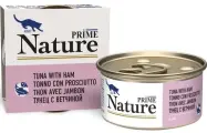 Влажный корм для кошек Prime Nature Тунец с ветчиной в желе 85г*12 шт