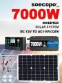Солнечный генератор Soecopo, 7000Вт, с контроллером, 100А, USB 5В, 220В