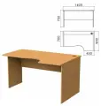 Стол письменный эргономичный Монолит, 1400х900х750 мм, правый, цвет бук бавария, СМ4.1
