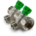 Коллекторная группа Tim (MR135N-3/4-2) 45°, 3/4 НР-ВР, 2 отвода 1/2 под евроконус 2 3/4 3/4 14 1/2