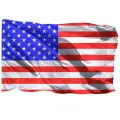 Флаг США большой, размеры 140 см х 90 см из полиэфирного шелка