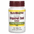 NutriBiotic Grapefruit Seed Extract, экстракт семян грейпфрута GSE антиоксидант, 125 мг, 100 таблеток