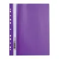 BRAUBERG Папка-скоросшиватель с перфорацией А4, пластик, фиолетовый