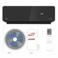 Сплит-система JUST AIRCON JAC-13HPSIA/CAC, CHROMA INVERTER, 39м², пульт ДУ, черный