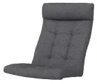 Подушка на кресло, подушка для кресла качалки, серый