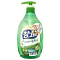 LION Жидкость для мытья посуды Chamgreen Зелёный чай, 0.965 л, 1 кг