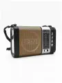 Радиоприемник FM AM SW с фонарем и функциями беспроводной bluetooth колонки XB-772BT/бежевый WAXIBA