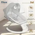 Электрокачели с капором и москитной сеткой Pituso Sol Grey/Серый