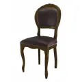Стул деревянный дезире 51 для кухни, столовой, гостиной обеденный классический, из массива бука, итальянский каркас, темный орех