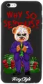 Черный силиконовый чехол для iPhone 6+/6s+ Tony Style Why so serious для Айфон 6/6с Плюс
