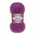 Пряжа Хлопок голд (Cotton gold) упаковка 5 мотков 100 г, 330 м. 55% хлопок 45% акрил цвет 122 слива