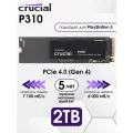 2 ТБ Внутренний твердотельный накопитель Crucial P310 Gen4 7100 МБ/с M.2 2280 (CT2000P310SSD801)
