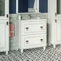 Тумба с раковиной Misty Версаль 80 с 2 ящ. белая
