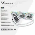 VALKYRIE-V360MERLIN, радиатор водяного охлаждения центрального процессора, 3,5-дюймовый квадратный IPS-экран, белый