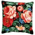 PN-0182791 Набор для вышивания несчётный крест (подушка) 40х40, Rose Розы Vervaco