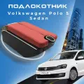 Подлокотник для Volkswagen Polo 5 Sedan 2014-2020 / Фольксваген Поло седан 2014-2020, 7 USB для зарядки гаджетов, установка в подстаканник 5