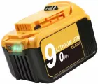 Запасной литий-ионный аккумулятор 9.0 Aч, для инструмента Dewalt 18V/20V DCB180 DCB200 DCB209, полностью совместимый