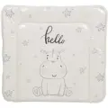 Матрасик для пеленания КНР на комод Polini Kids Бегемотик размер 77х72 см, серый