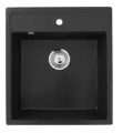 Кухонная мойка ULGRAN U-406 цвет: ультра-черный U-406-344