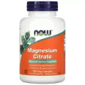 (3 Банки) NOW Magnesium Citrate - 120 растительных капсул