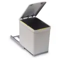 Ведро кухонное выдвижное с автоматическим открыванием крышки серое Gollinucci 6.280.G