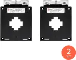 Трансформатор тока EKF / ЕКФ PROxima ТТЕ-30-150/5А шинный с винтовым соединением в корпусе из пластика, черный, 117x53x83мм, класс точности 0.5, tte-30-150 / электрооборудование (комплект из 2 шт)
