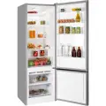 Холодильник NORD NRB 124 S, объем 308 л, перенавешиваемые двери, двухкамерный, серебристый