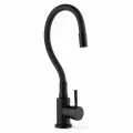 Смеситель для кухни черный с гибким черным изливом, Wasser Zimmer