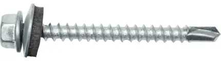Саморез кровельный 5.5х102 мм цинк, шайба с прокл, PT3 1300 шт в коробе STARFIX по металлу SM-81180-1300