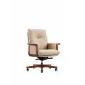Компьютерное кресло Vivaldi ivory LB бежевая кожа Norden