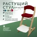 Растущий стул ДВИЖЕНИЕ - ЖИЗНЬ, фанера, регулируемая высота и спинка, для школьника, с подушками