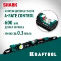 Литой уровень KRAFTOOL A-RATE CONTROL Shark с глазком 600 мм (34920-60)