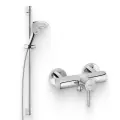 Душевой комплект Смеситель для душа Kludi Bozz 388310576 хром / Гарнитур Fizz 3S 6774005-00
