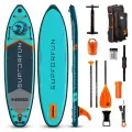 SUP-борд надувной/двухслойный SUPFORFUN NEO 10.6 с легким веслом в максимальной комплектации 320х81х15
