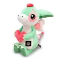 Мягкая игрушка Кристер, дракон 25см, мятно-зеленый, с сердечком