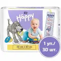 Пеленки для детей bella baby Happy 60 x 60 см впитывающие одноразовые, 30 шт.