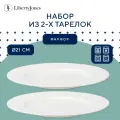 Набор тарелок Soft Ripples, Dual Glazingi, 21 см, 2 шт.