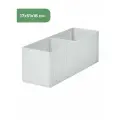 Органайзер IKEA STUK (стук), 17x51x18 см, в клетку белый/серый