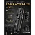 Тату машинка для перманентного макияжа, татуажа беспроводная Dragonhawk Fold Pro (два блока питания)