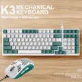 Комплект мышь клавиатура механическая русская Wolf К3+Hot-Swap мышка игровая М8 с подсветкой проводная набор для компьютера ноутбука mouse, keyboard