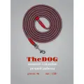 Поводок перетяжка для собак TheDOG. Для собак средних и малых пород (от 5 до 20 кг), 4 м, красный/серый