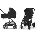 Коляска 2 в 1 Cybex Balios S Lux BLK Moon Black с дождевиком 524002455