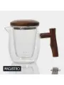 Чайник стеклянный заварочный с ситом Magistro «Лофт» 400 мл,