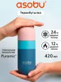 Бутылка для воды Asobu Orb, спортивная, термостойкая, для холодных и горячих напитков, 420 мл