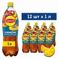 Холодный чай Lipton Лимон , 12 шт х 1 л